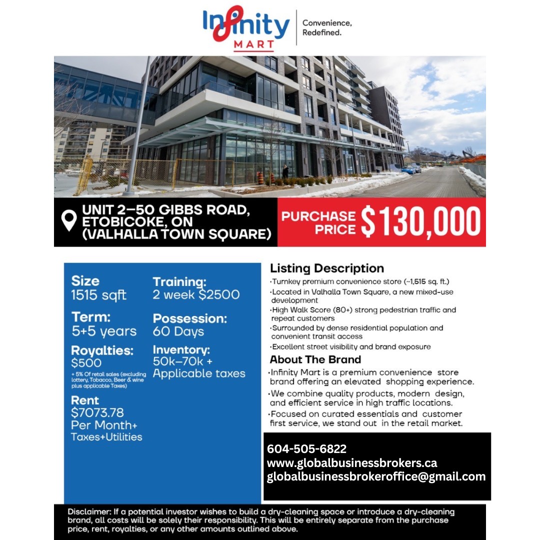 Infinity Convenience store for sale